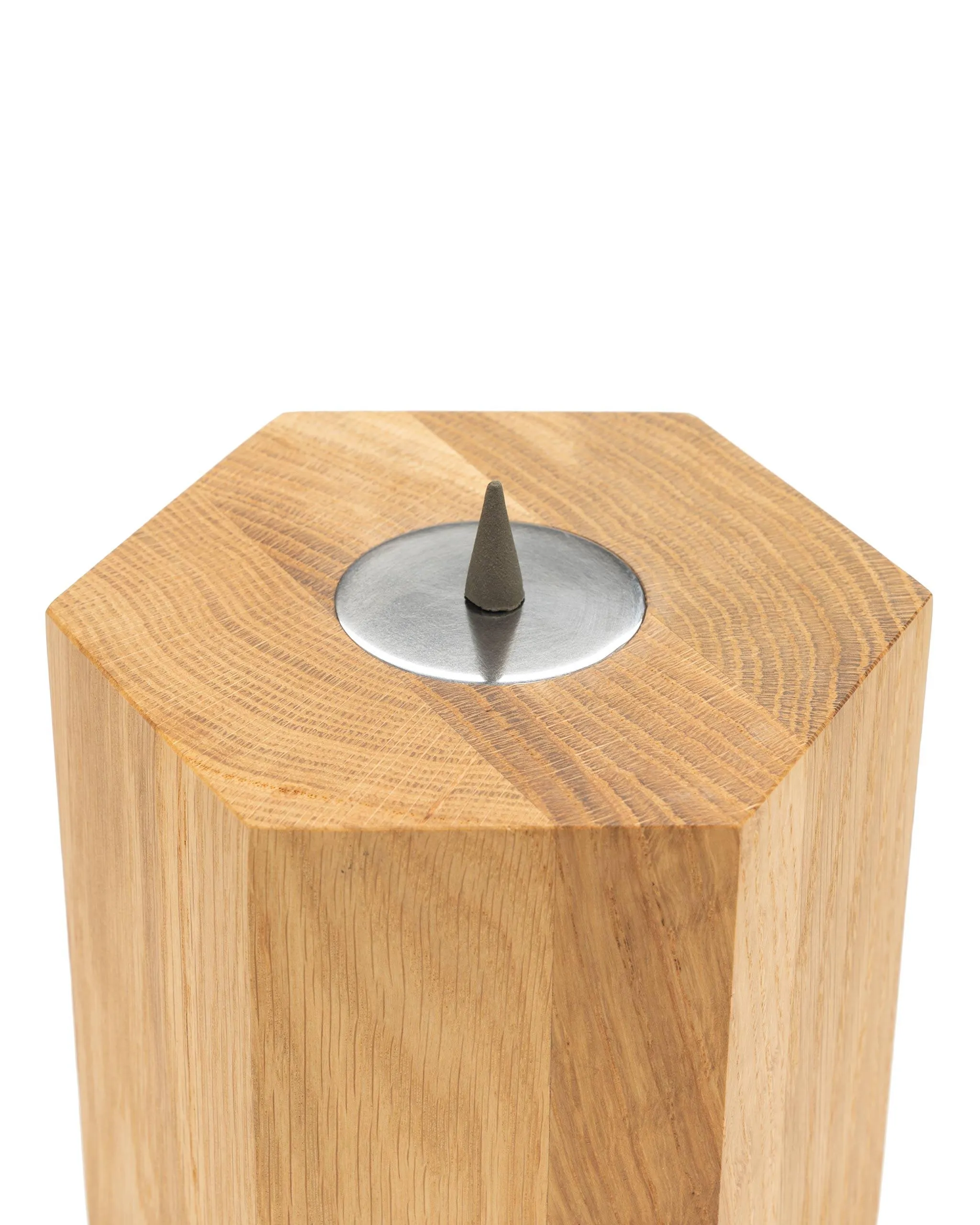 / JDH Projects Incense Burner in White Oak