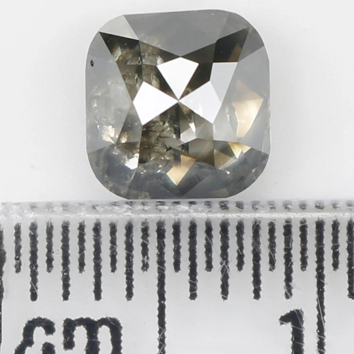 1.10 CT Natural Loose Cushion Diamond Black Color Diamond Natural Loose Diamond 6.00 MM Cushion Cut Diamond Cushion Shape Diamon