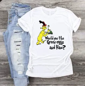 1351 Would you like Green eggs and ham Dr Seuss DTF/Sublimation Transfer