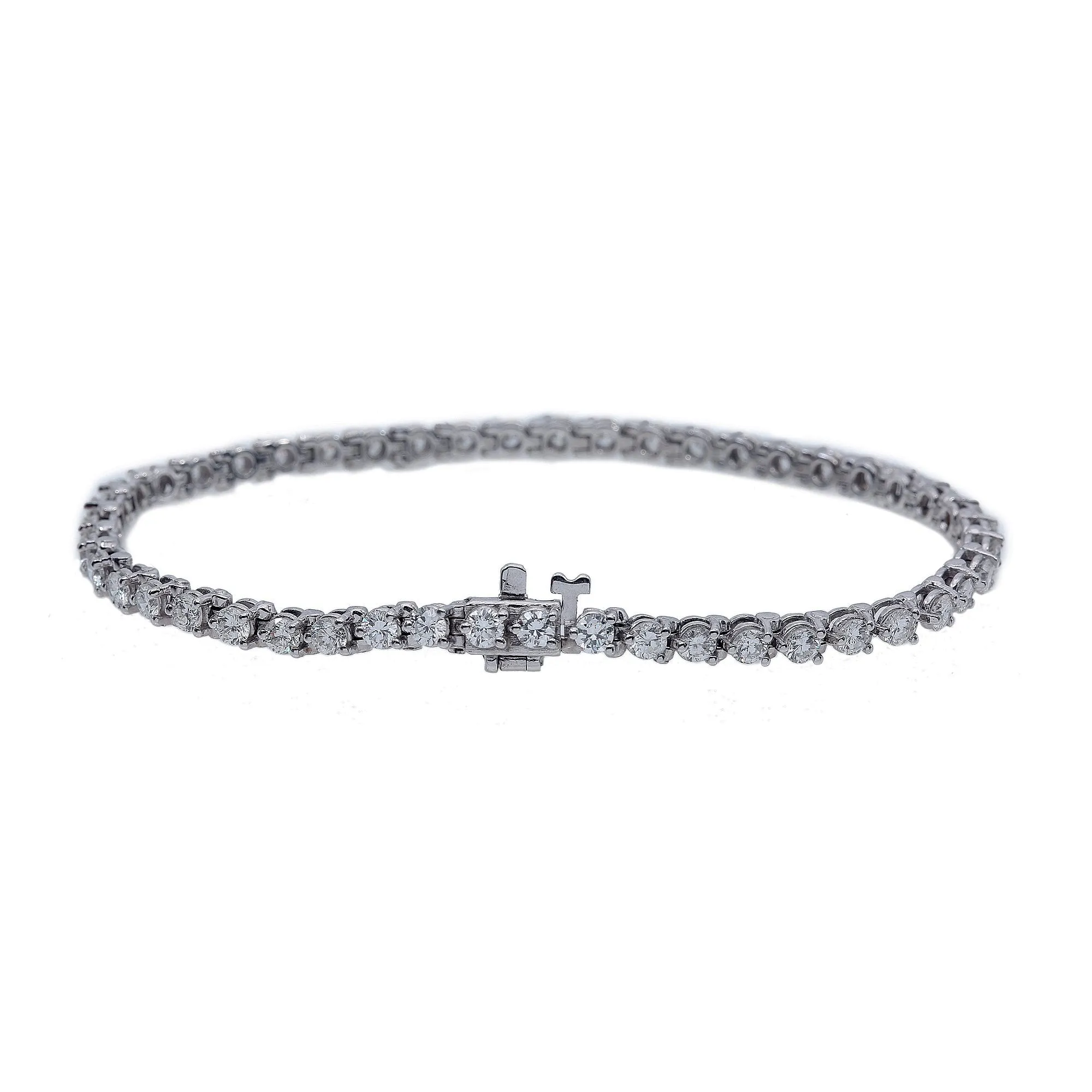 14K White Gold Women Bracelet