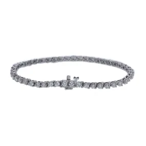 14K White Gold Women Bracelet