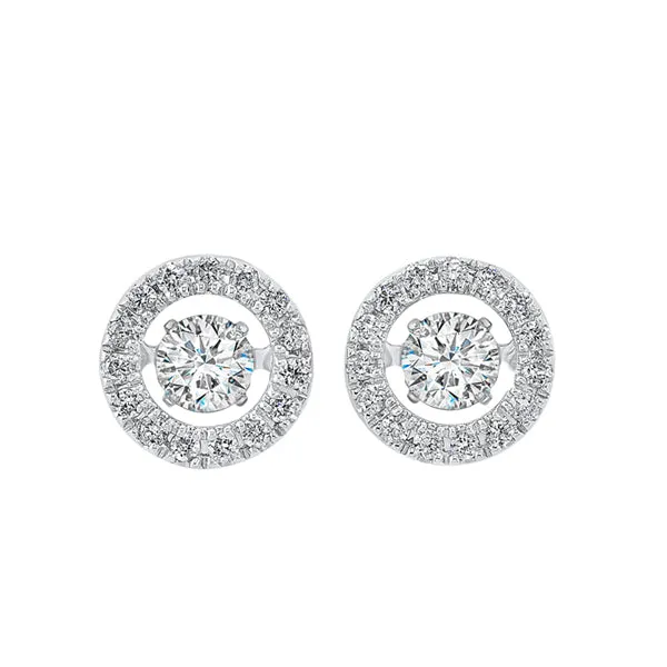 14KT WHITE GOLD DIAMOND (1/2CTW) EARRING