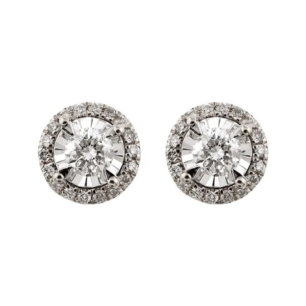 14KT WHITE GOLD DIAMOND (1/3CTW) EARRING