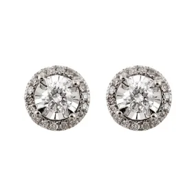 14KT WHITE GOLD DIAMOND (1/3CTW) EARRING