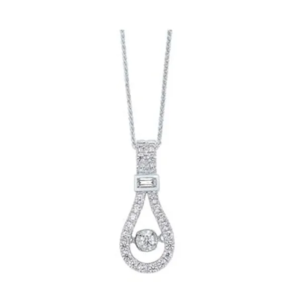 14KT WHITE GOLD DIAMOND (1/3CTW) PENDANT