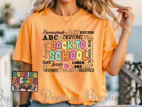 1736 Back to School sublimation/DTF Transfer