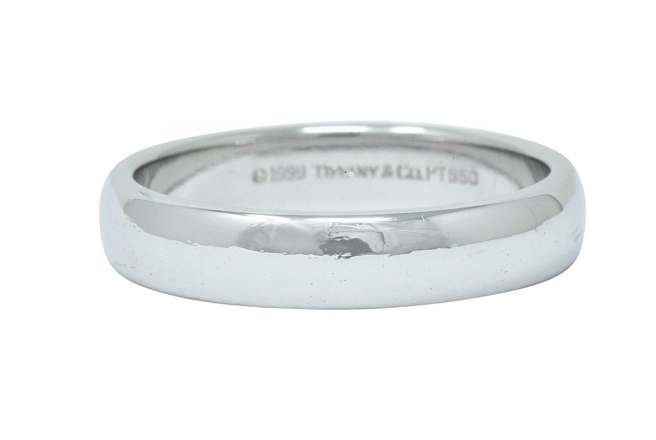 1999 Tiffany & Co. Platinum 4.5 MM Men's Wedding Band Ring