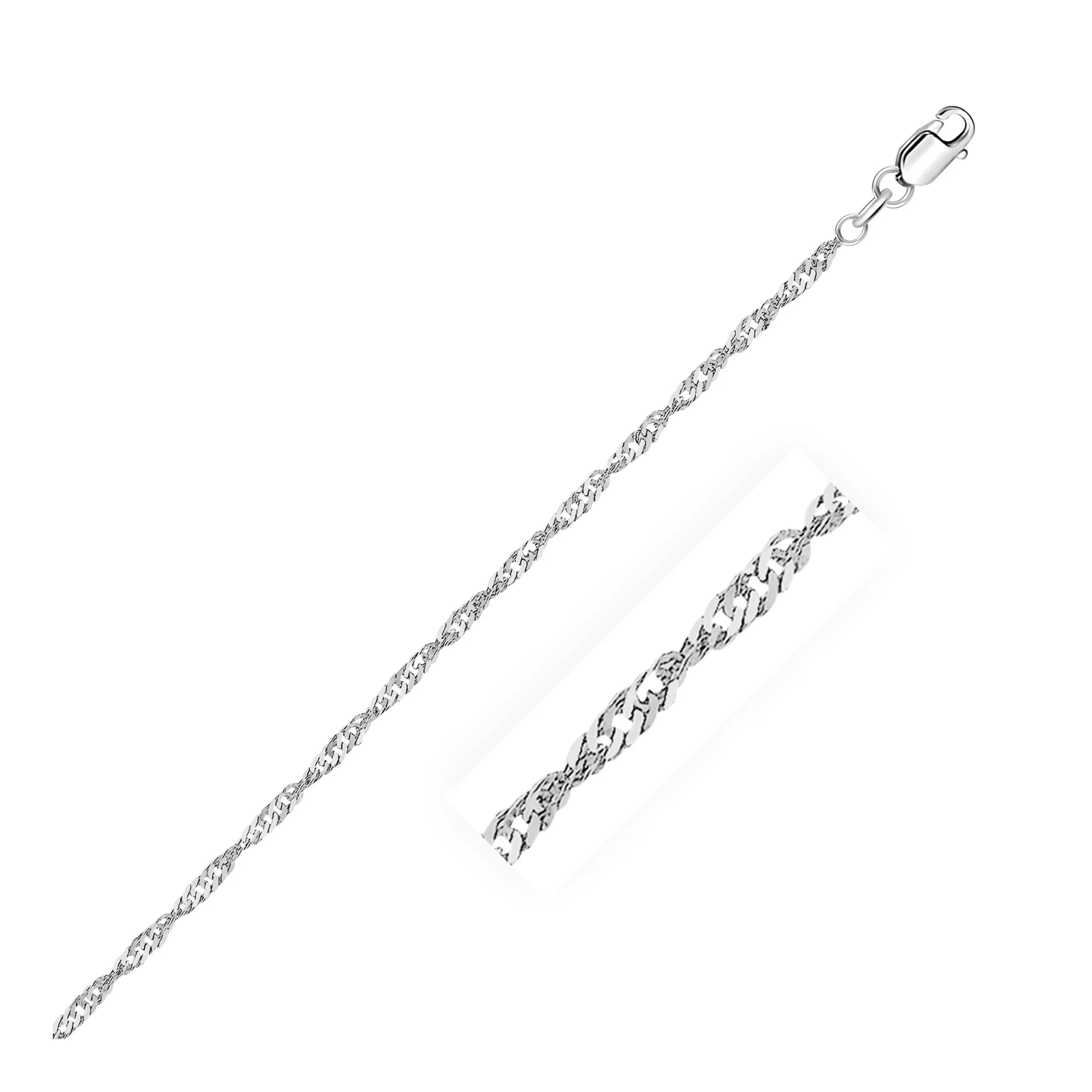 2.1mm 14k White Gold Singapore Chain-rx45762-20