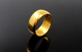 22k Band Solid gold Unisex Thick Width Ring Plain Band R1479 mf