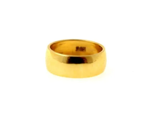 22k Band Solid gold Unisex Thick Width Ring Plain Band R1479 mf