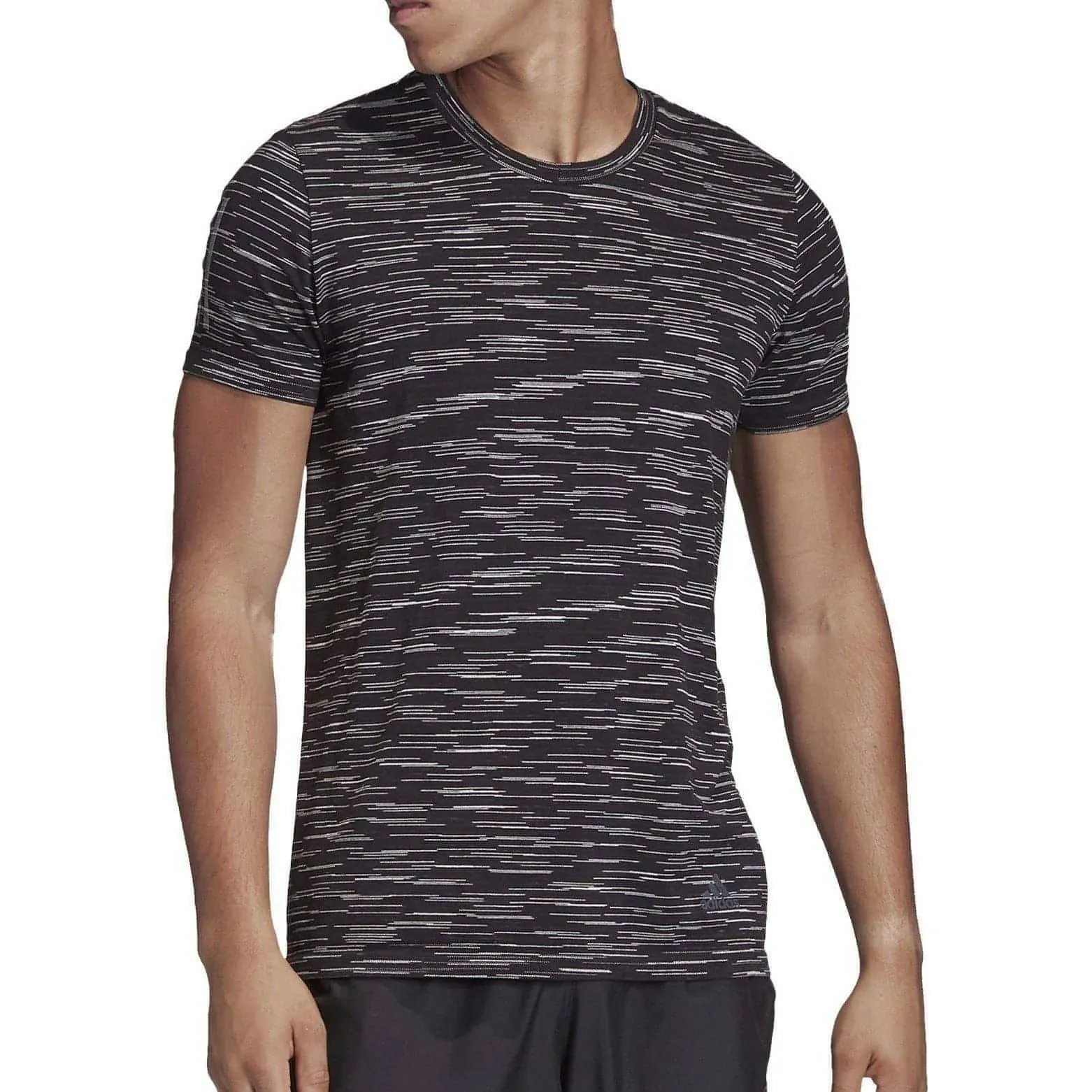 adidas 25-7 Decode Short Sleeve Mens Running Top - Black