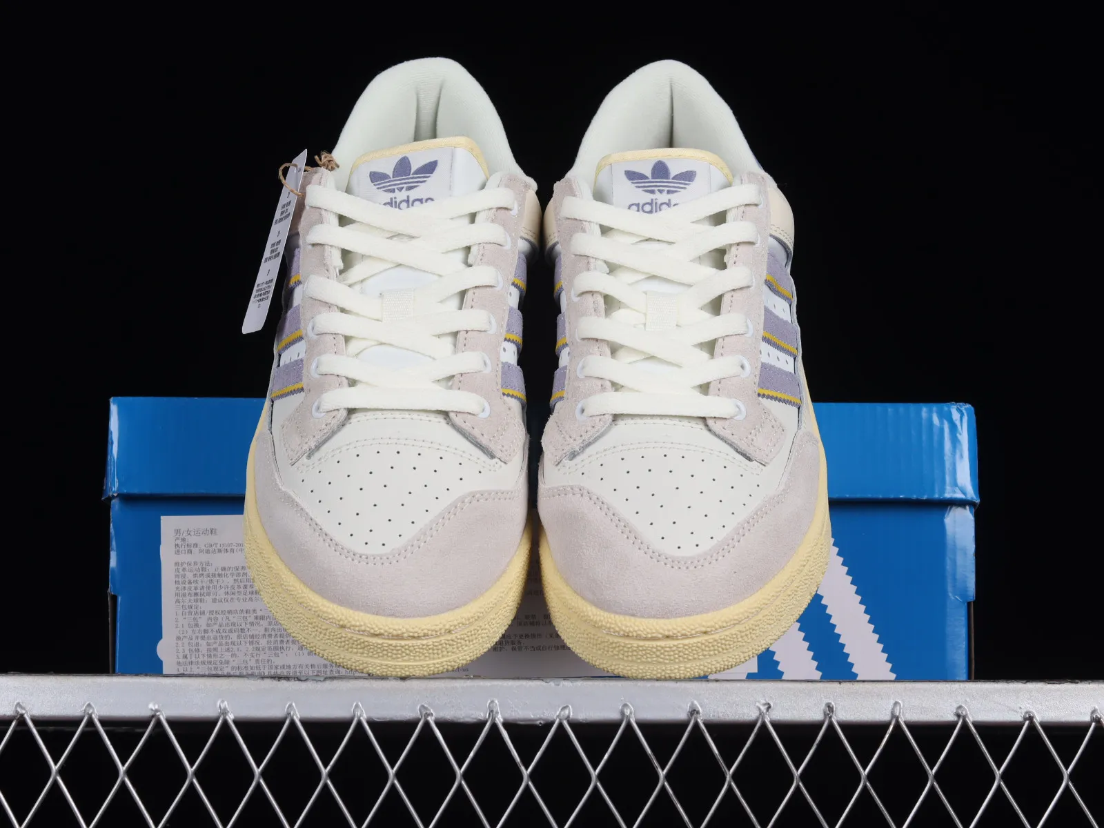 Adidas Centennial 85 Low Cream White Light Purple Gold ID1812