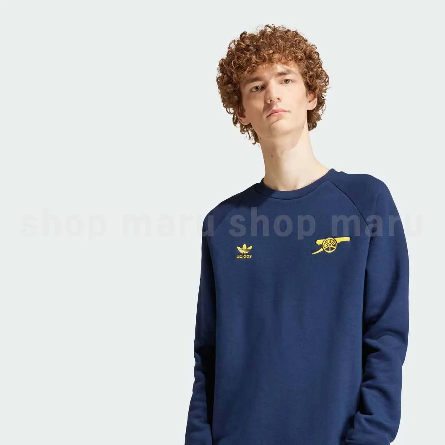 adidas  |Crew Neck Street Style Long Sleeves Logo Sweatshirts