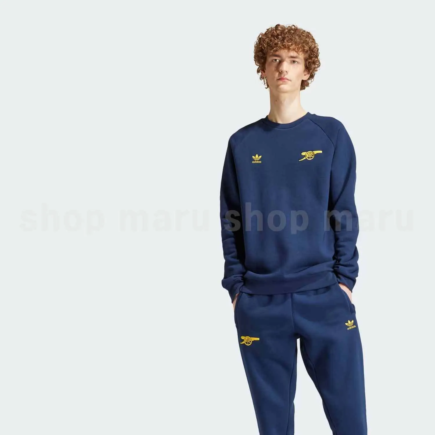 adidas  |Crew Neck Street Style Long Sleeves Logo Sweatshirts