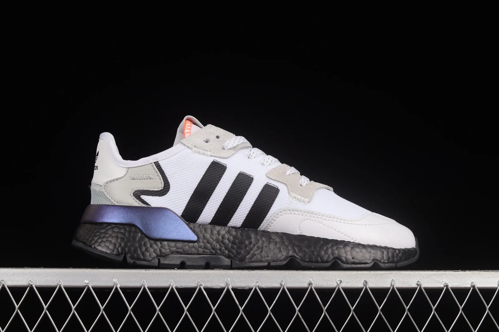 Adidas Nite Jogger Boost Cloud White Puple Core Black FW6698