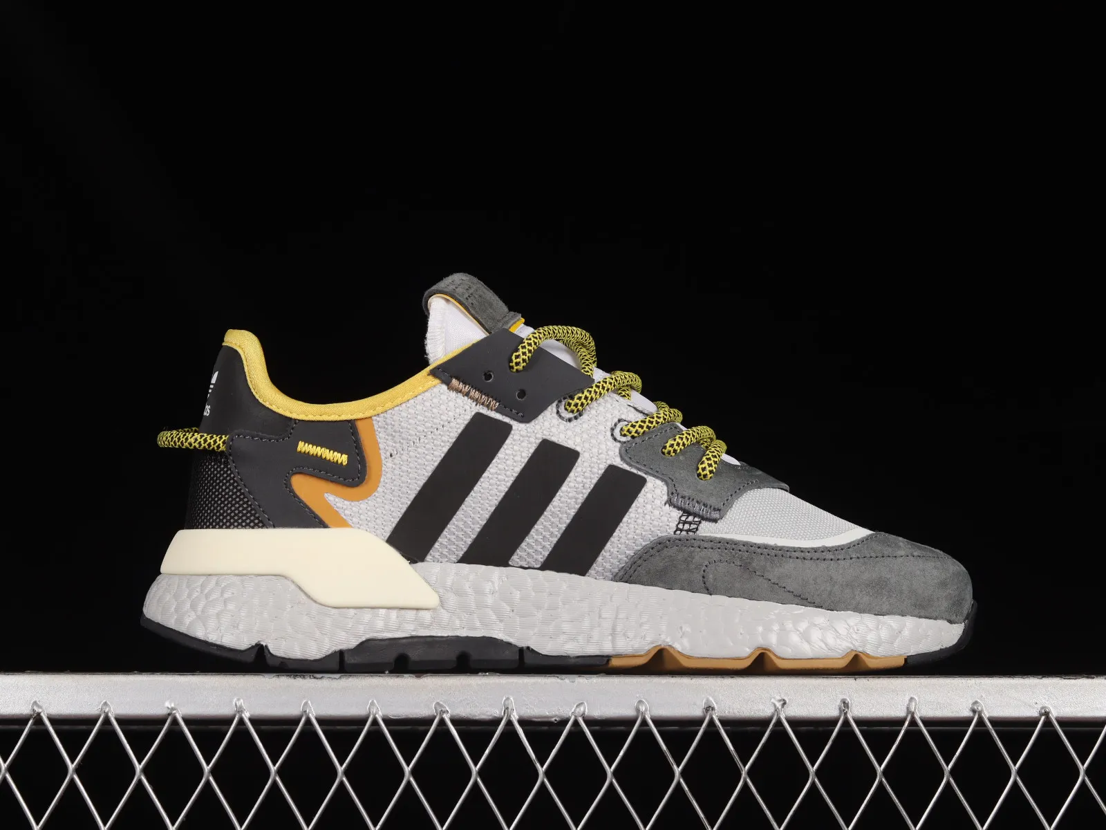 Adidas Nite Jogger Boost Core Black Yellow Dark Grey GY0019