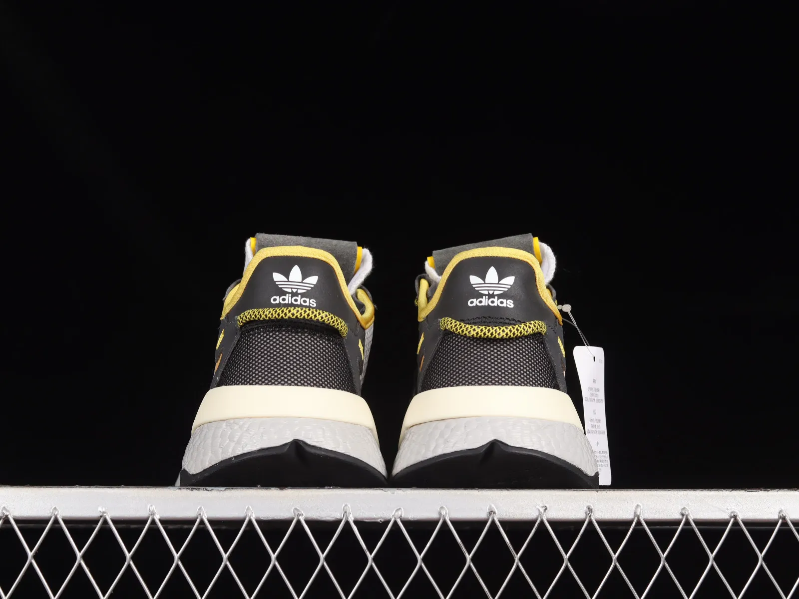 Adidas Nite Jogger Boost Core Black Yellow Dark Grey GY0019