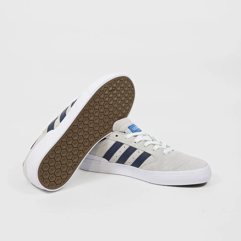 Adidas Skateboarding - Busenitz Vulc 2 Shoes - Footwear White / Collegiate Navy / Bluebird