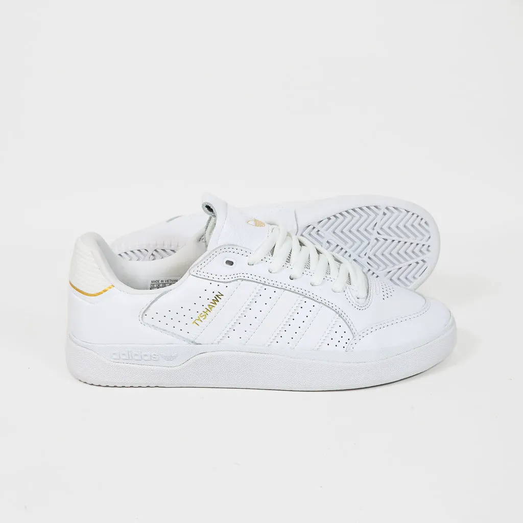 Adidas Skateboarding - Tyshawn Jones Low Pro Shoes - Footwear White / Footwear White / Gold Metallic