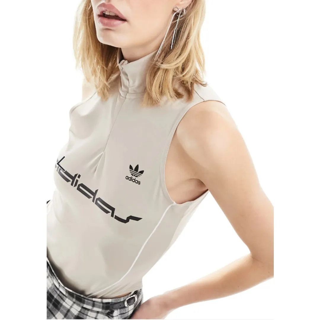 adidas  |Sleeveless Street Style Plain High-Neck Logo