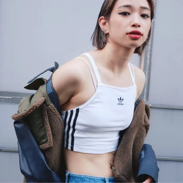 adidas  |Sleeveless Street Style Plain Logo Tanks & Camisoles