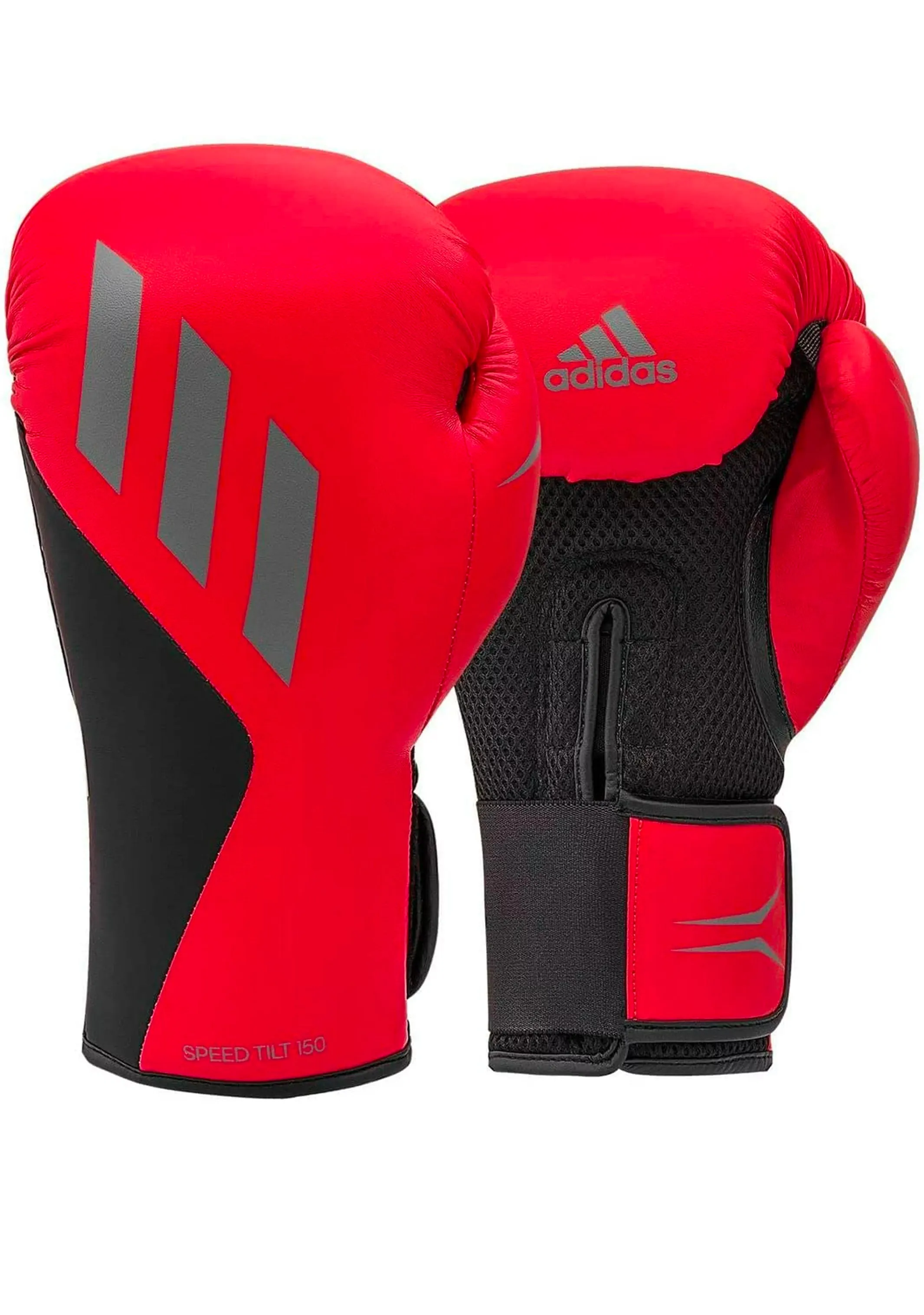 Adidas Speed Tilt 150 Boxing Gloves Red with FREE Adidas Shin Protectors  SPD150TG RED