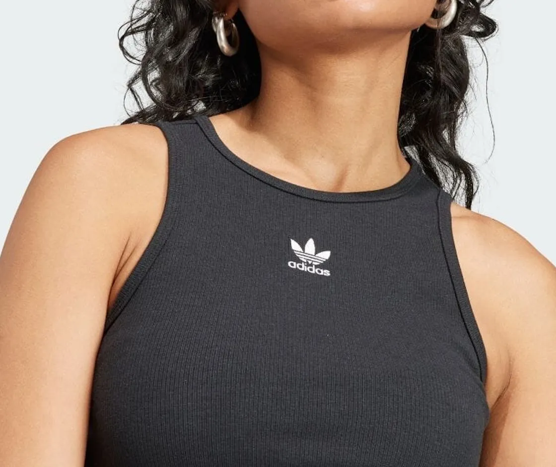 adidas  |Street Style Plain Cotton Logo Tanks & Camisoles