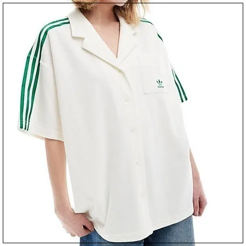 adidas  |Stripes Casual Style Street Style Plain Logo