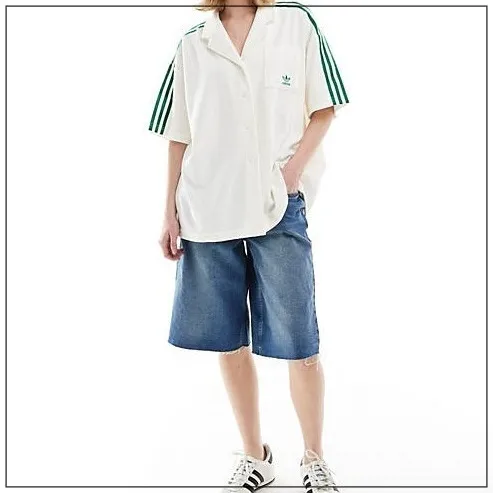 adidas  |Stripes Casual Style Street Style Plain Logo