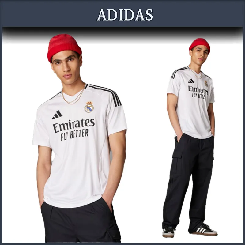 adidas  |Unisex Street Style Logo T-Shirts