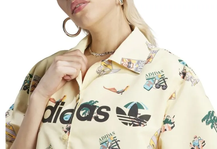 adidas  |Unisex Street Style Short Sleeves Oversized Logo