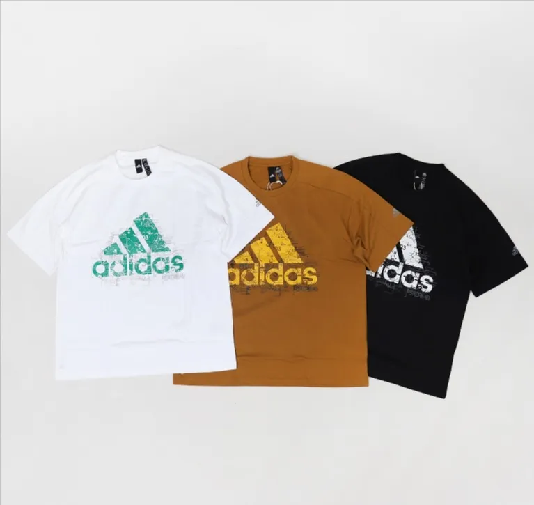 adidas  |Unisex U-Neck Bi-color Short Sleeves Logo T-Shirts