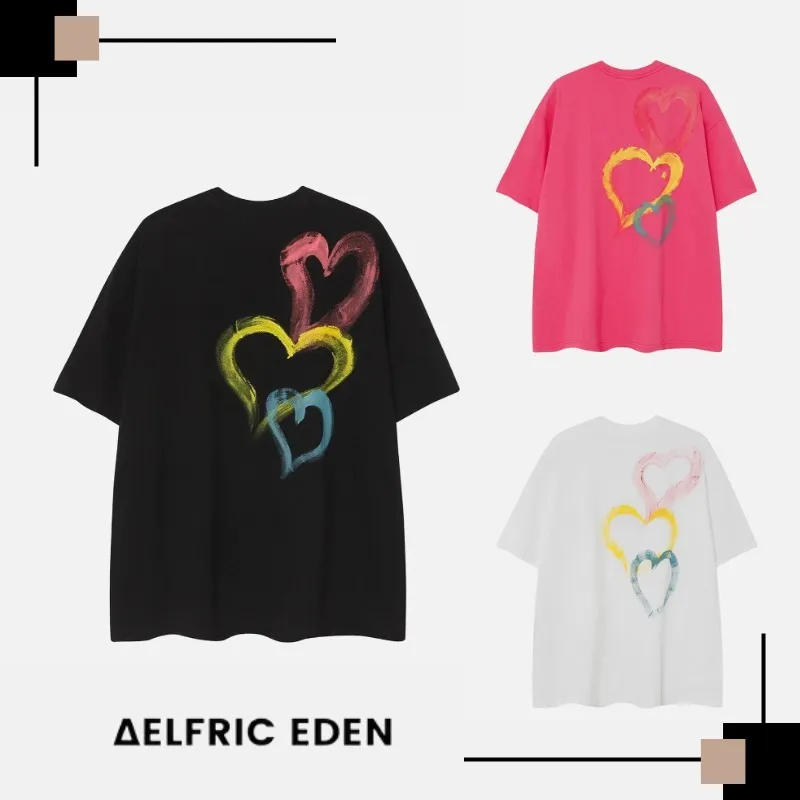 Aelfric Eden  |Unisex Street Style Cotton Short Sleeves Skater Style