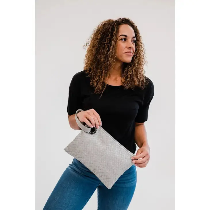 Alexa Woven Clutch Handbag | 5 Colors