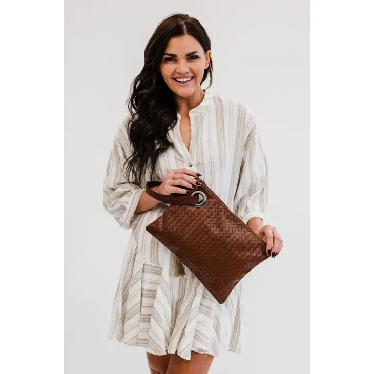 Alexa Woven Clutch Handbag | 5 Colors