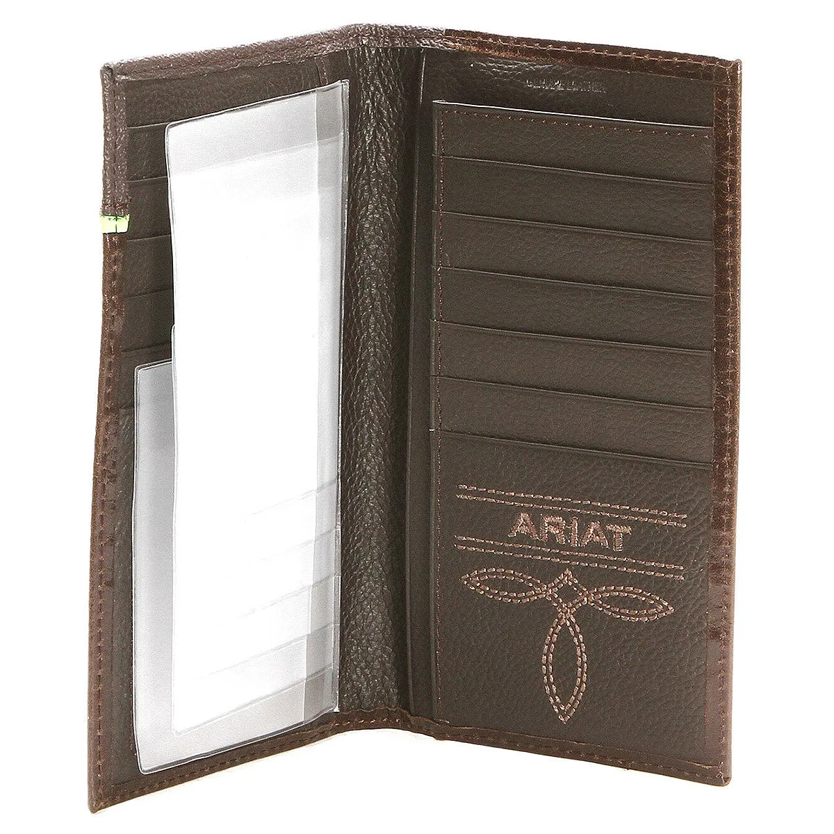 Ariat Western Mens Leather Shield Concho Rodeo Wallet