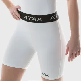 Atak Sports Women's Compression Shorts White