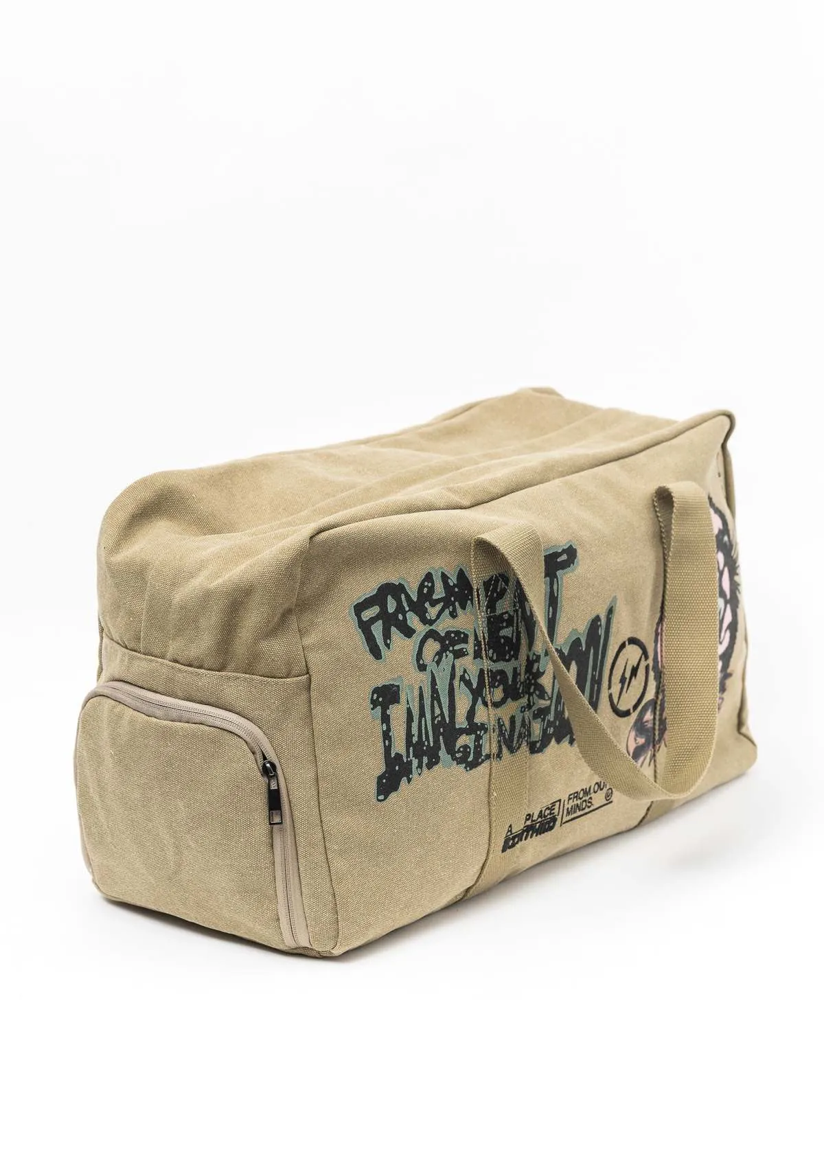 Back Beat Co. Cactus Jack by Travis Scott For Fragment Icons Duffle Bag - Olive