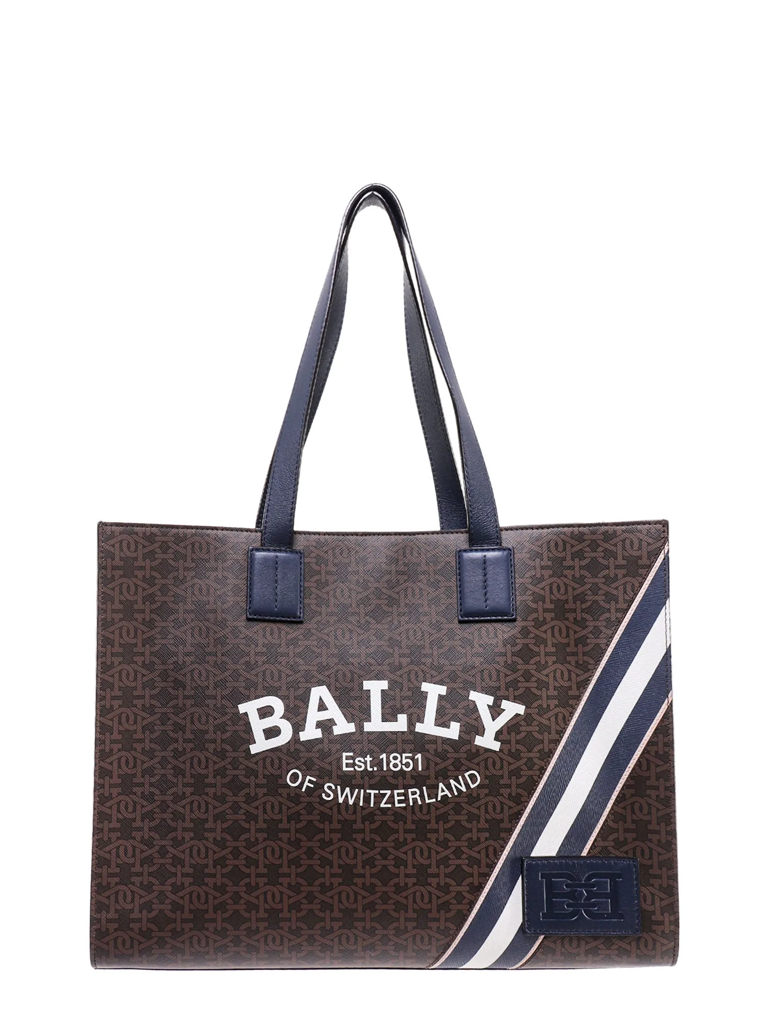 Bally Logo Printed Tote Bag