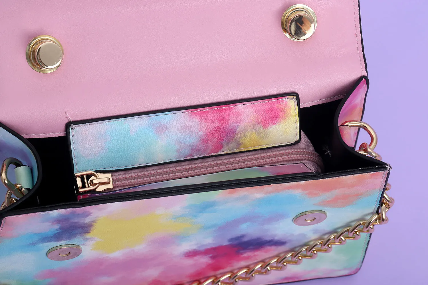 Bianca Pink Tie-Dye Handbag