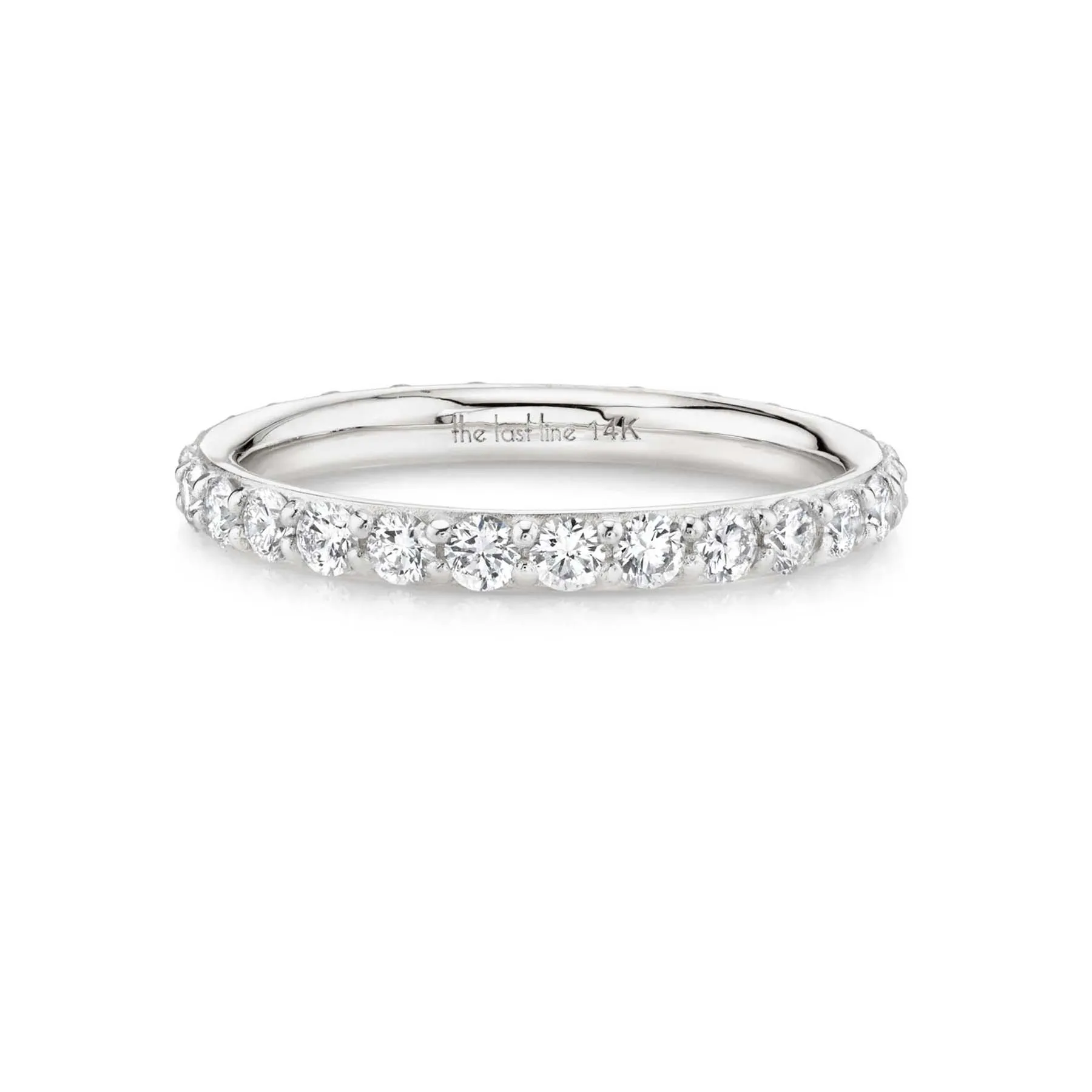 Biggie Eternity Band - White Diamond / 14k White Gold