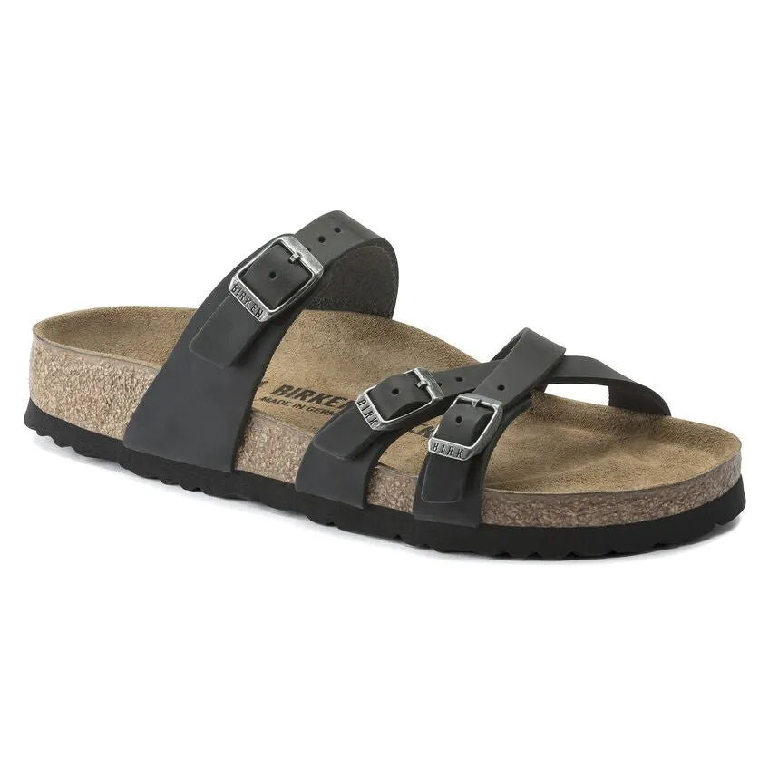 Birkenstock Women's Franca - Black Oiled Leather