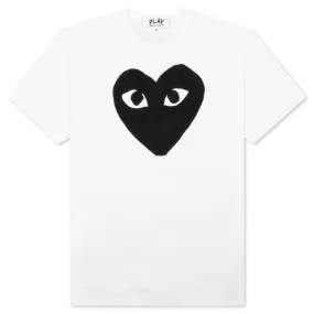 Black Heart T-Shirt - White/Black