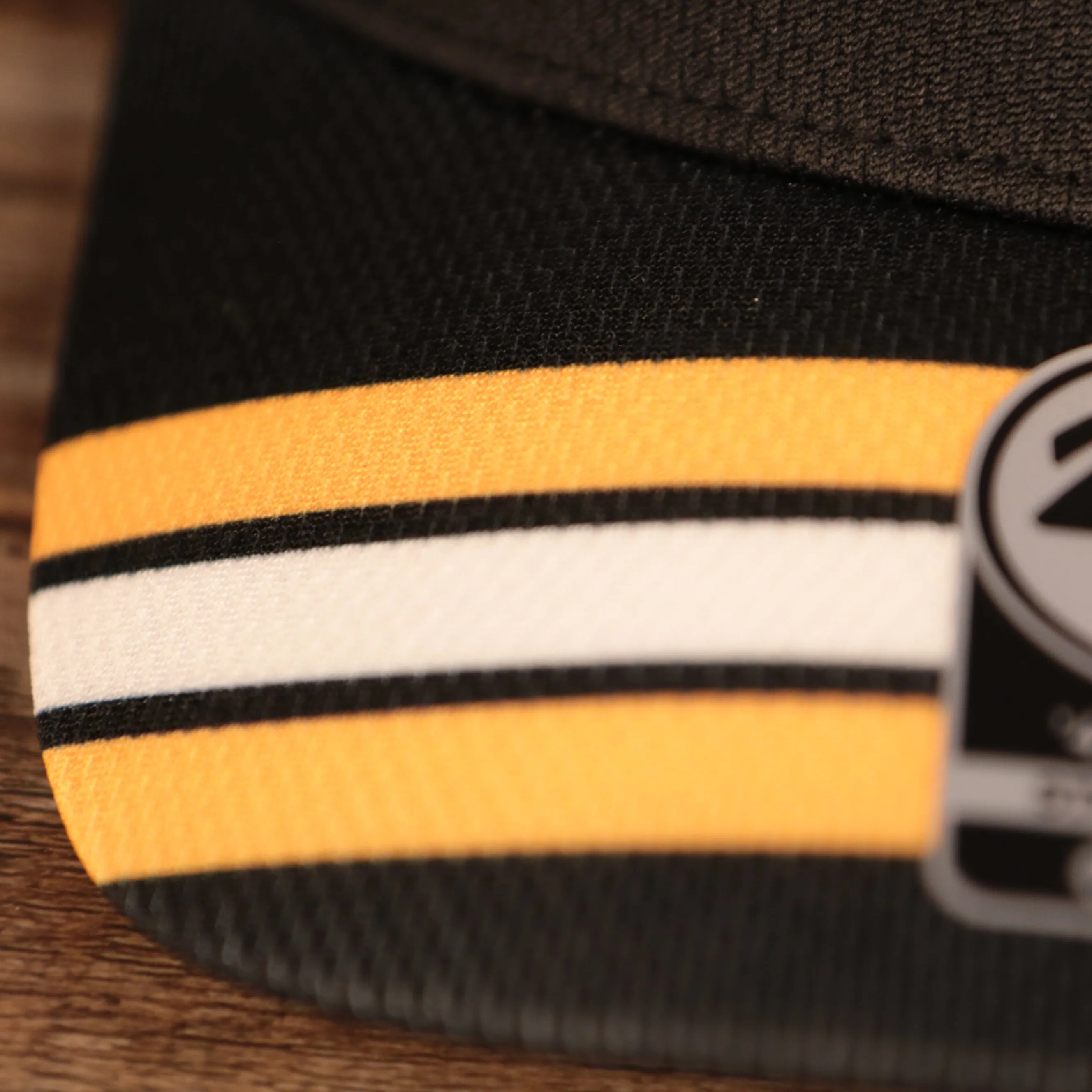 Boston Bruins Black & Yellow Stretch Fit Dad Hat