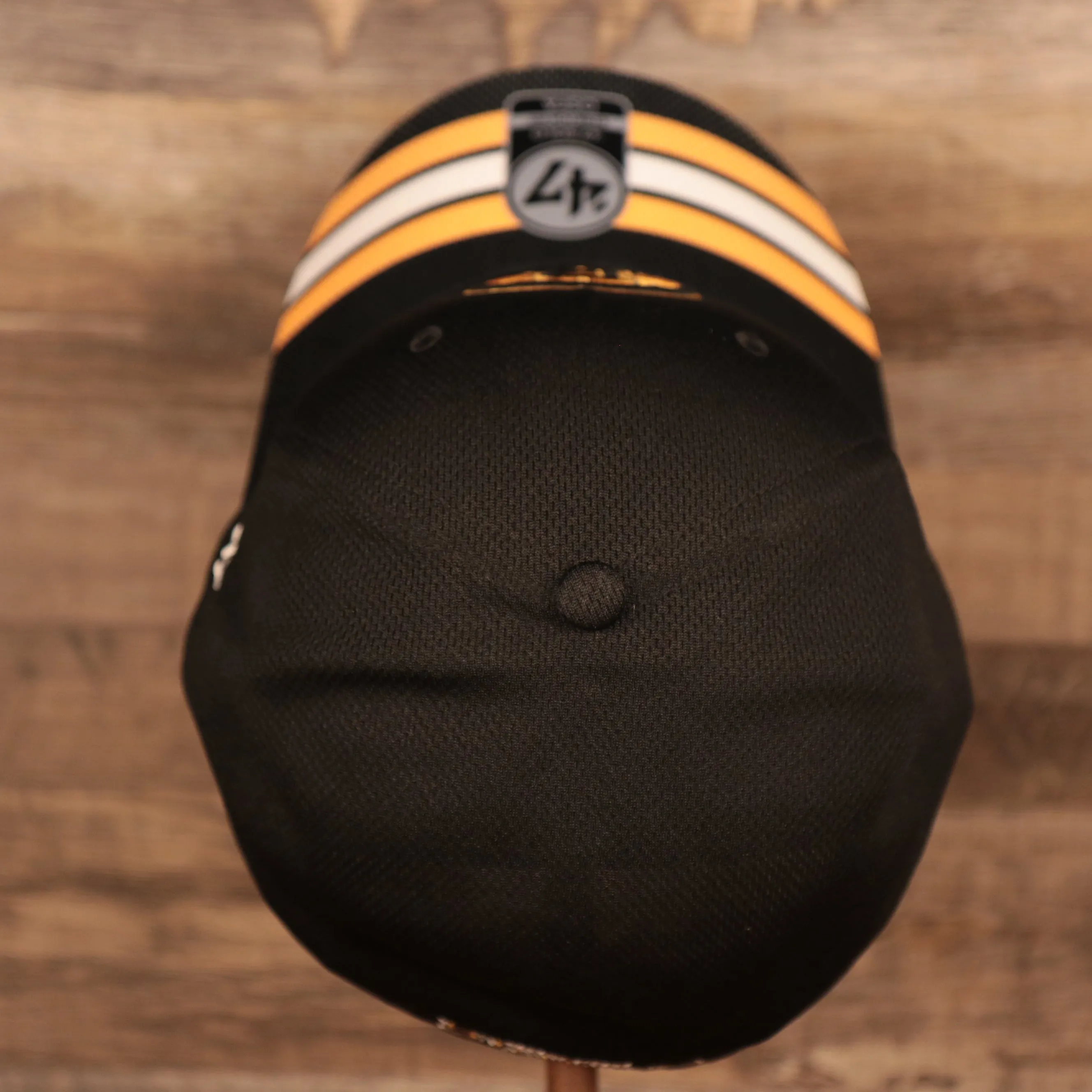 Boston Bruins Black & Yellow Stretch Fit Dad Hat