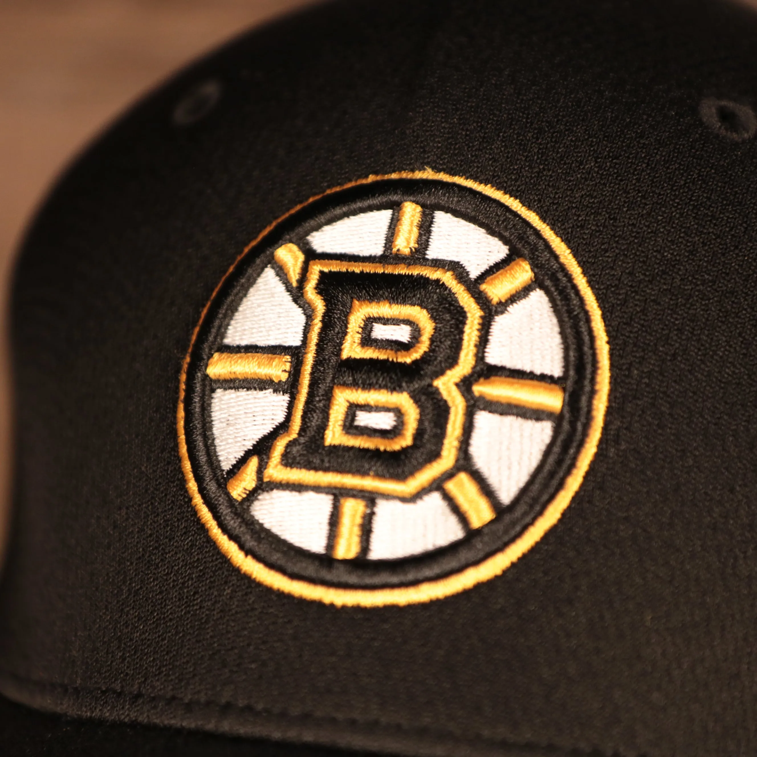 Boston Bruins Black & Yellow Stretch Fit Dad Hat