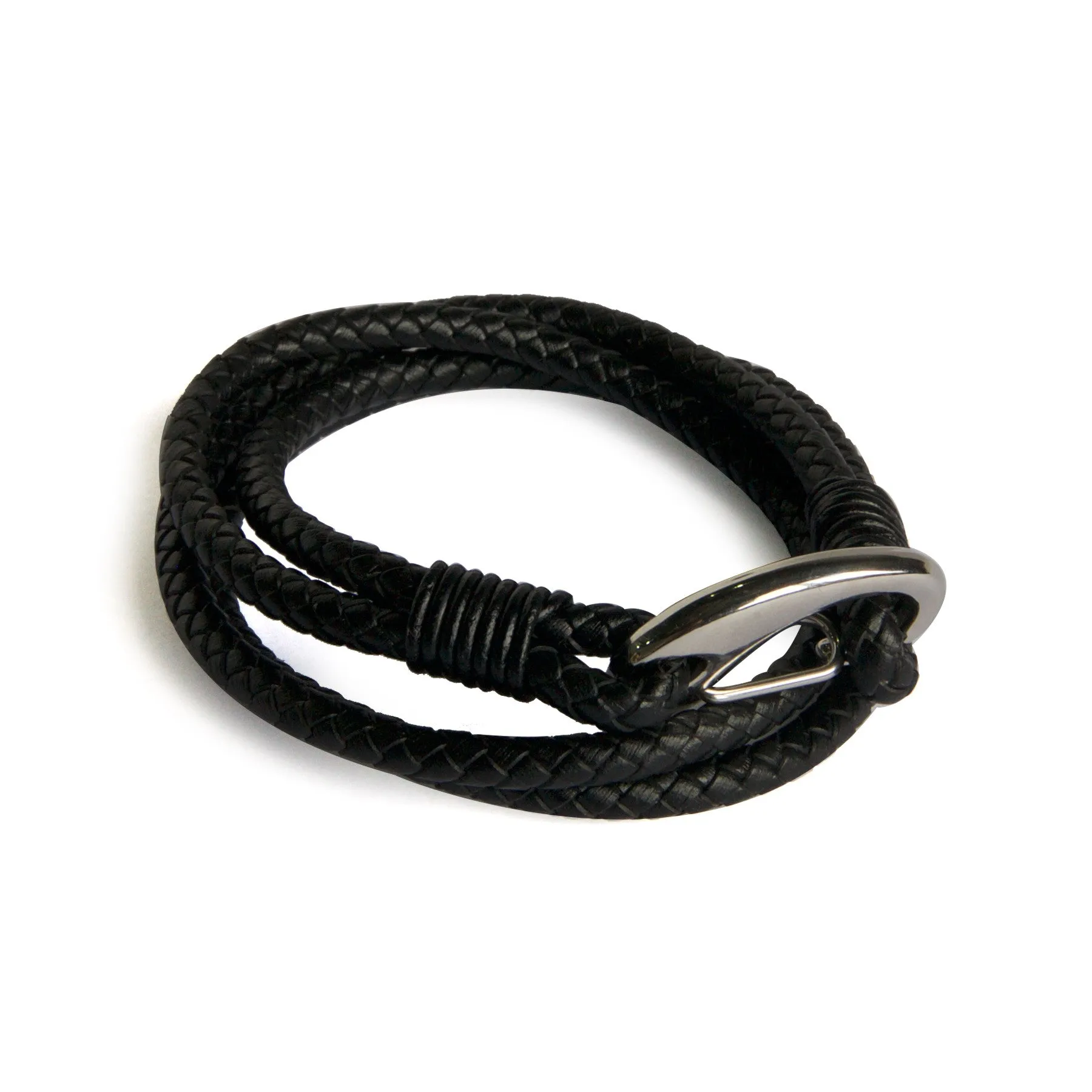 Braided Wrap Leather Bracelet