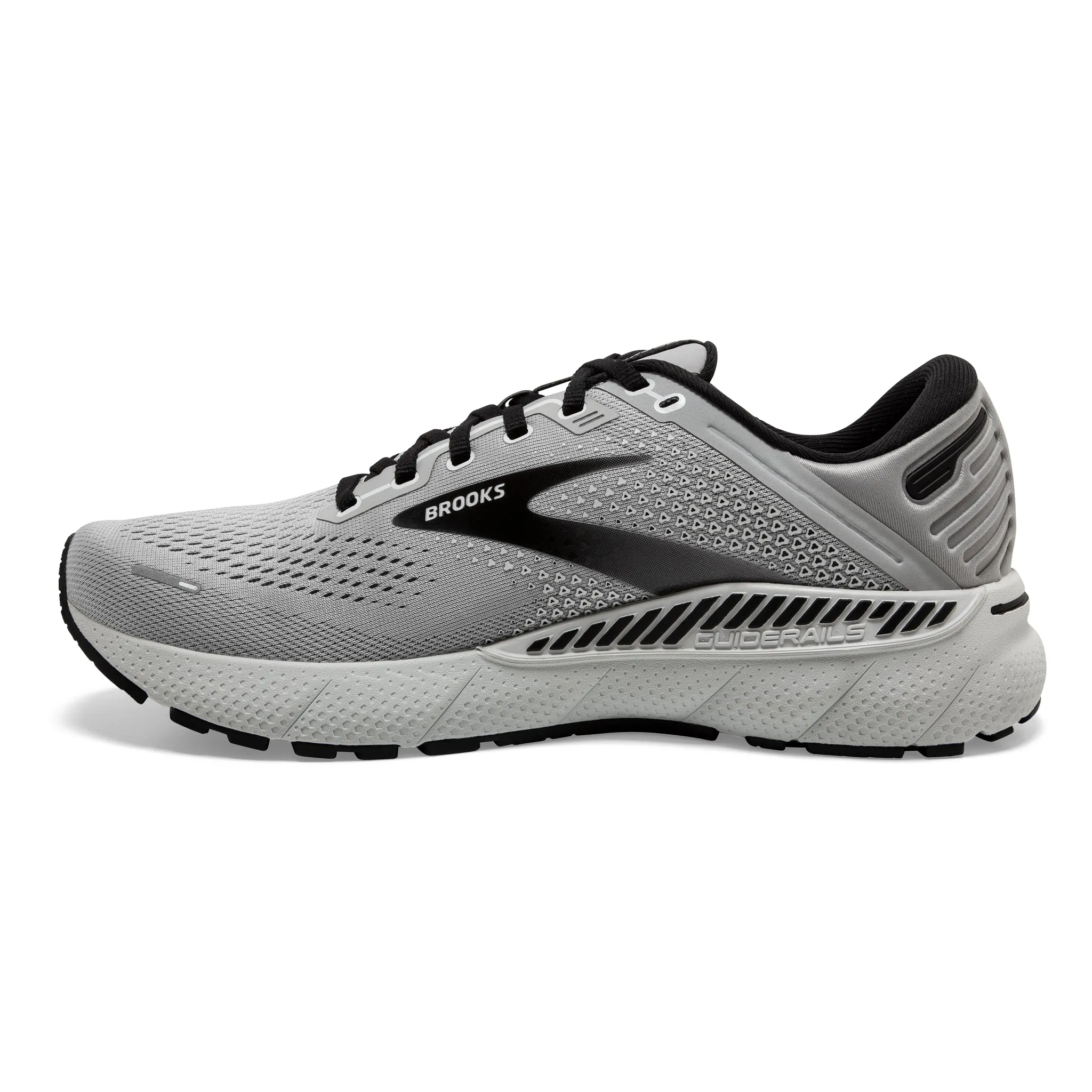 Brooks Men's 110366 012 Adrenaline GTS 22  Alloy/Grey/Black Cushion Support Running Shoes