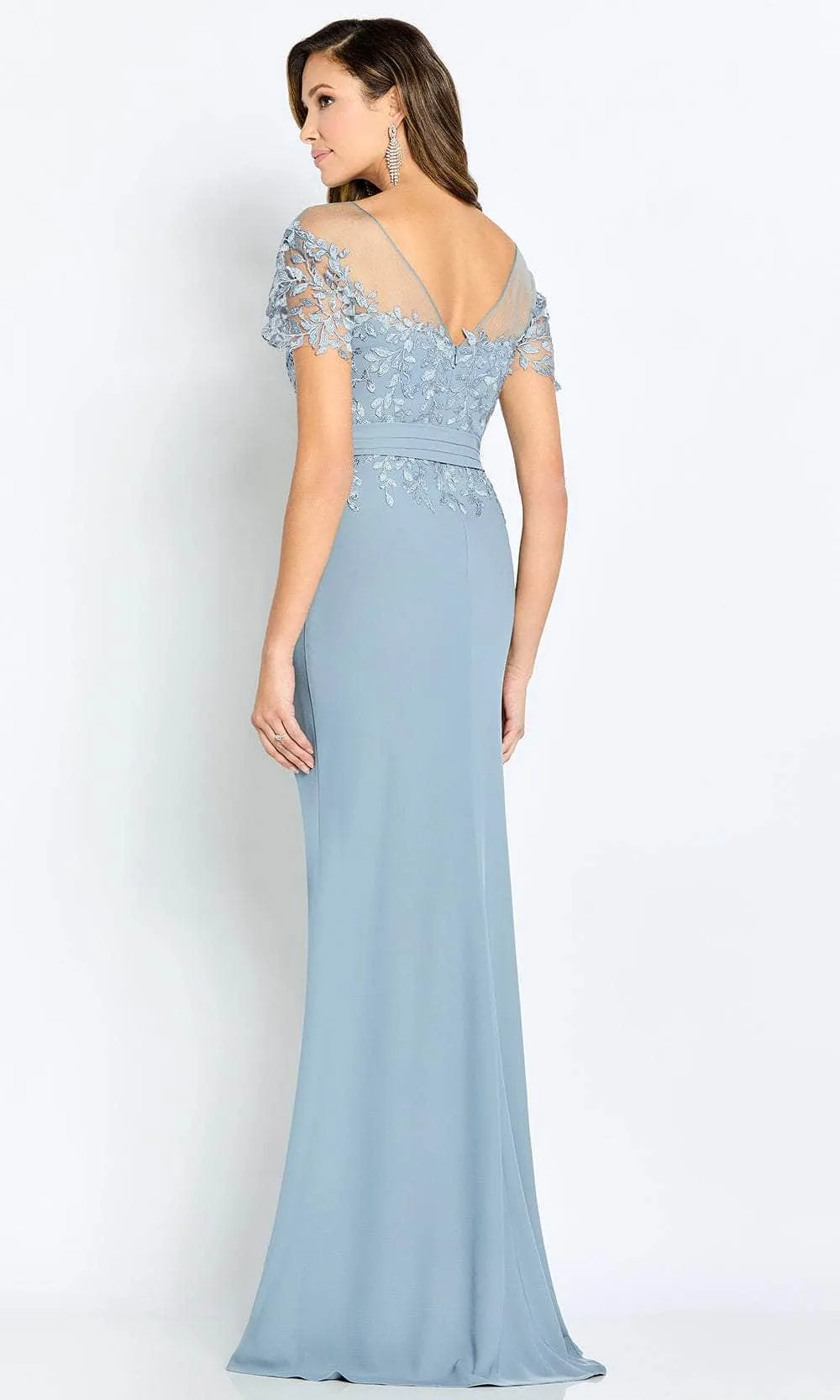 Cameron Blake CB111 - Illusion Sleeve Evening Gown