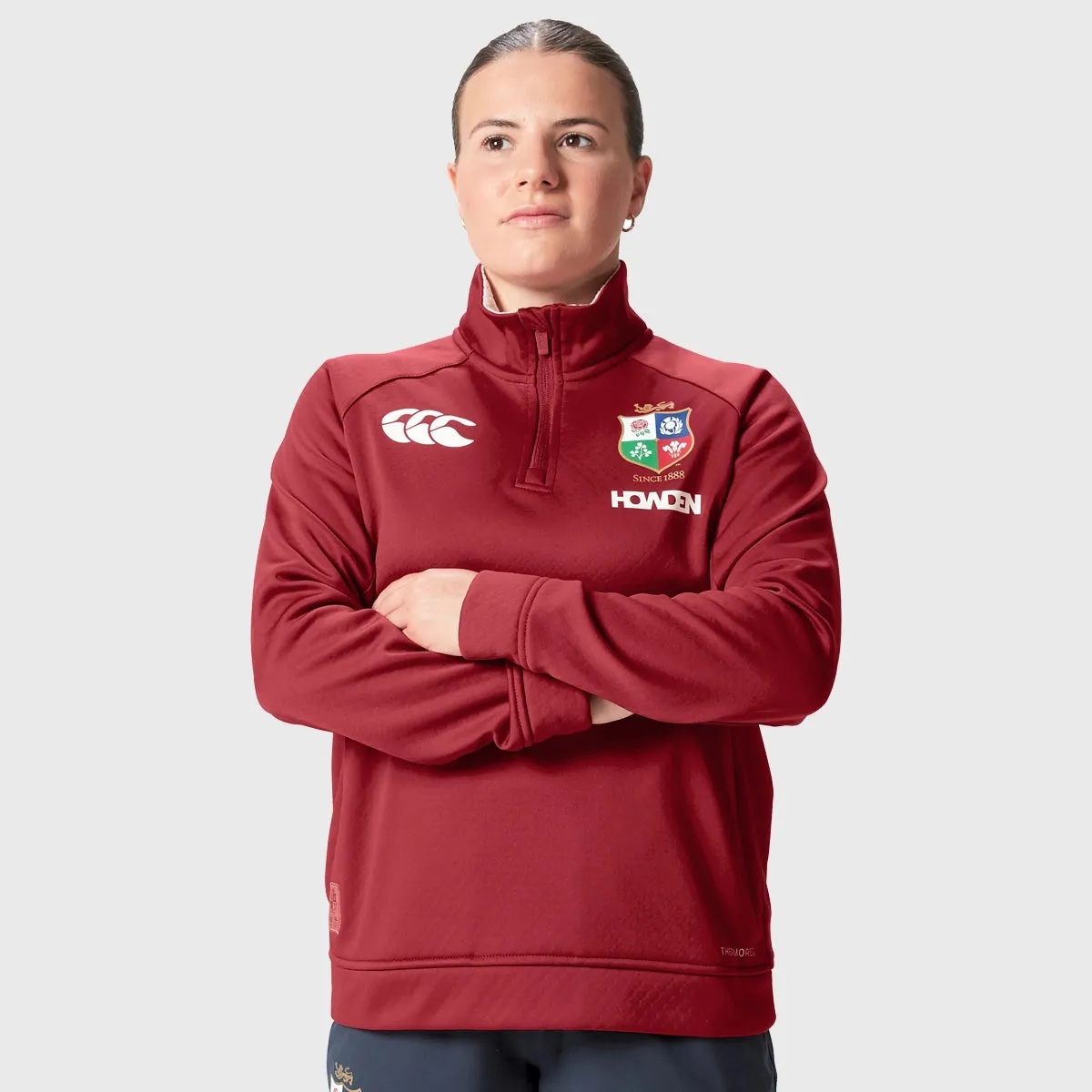 Canterbury British & Irish Lions Women's 1/4 Zip Fleece Red